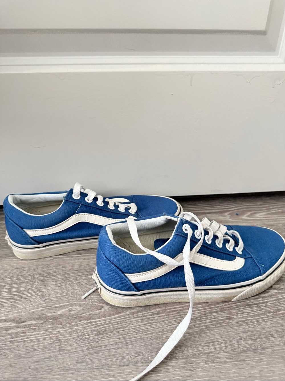 Blue Vans Old Skool - Size 4.5 in men - 6 in women - Picture 2 of 7
